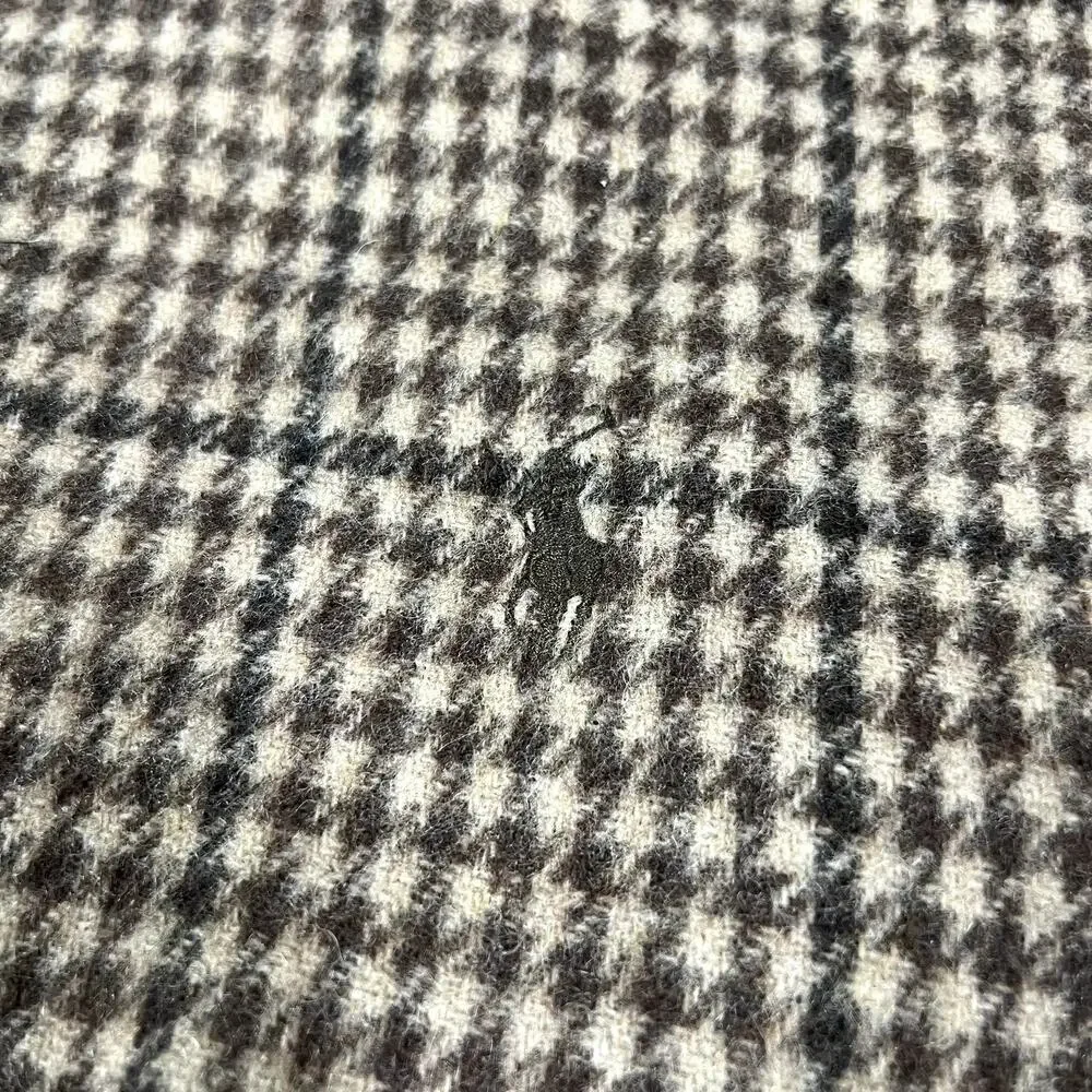 Polo Ralph Lauren Reversible Scarf Blue and Brown Wool